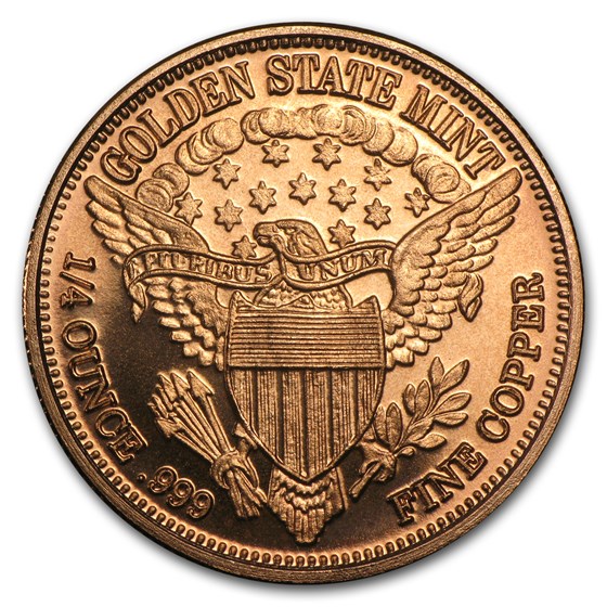 1 4 Oz Copper Round Statue Of Liberty 20 Count Tube Golden State 1-4-oz-copper-round-statue-of-liberty-20-count-tube-golden-state
